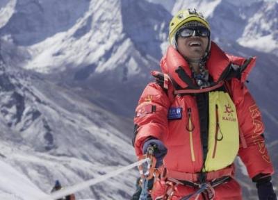 (ویدئو) صعود مرد نابینا به قله اورست