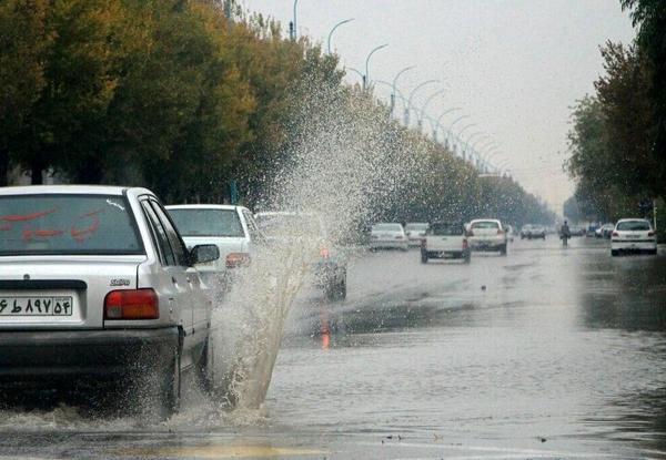 رگبار باران و احتمال آبگرفتگی معابر در 3 استان