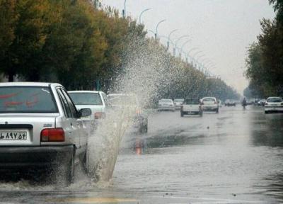 رگبار باران و احتمال آبگرفتگی معابر در 3 استان
