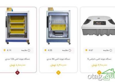 فهرست انواع دستگاه جوجه کشی بلدرچین دماوند