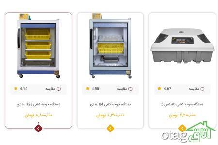 فهرست انواع دستگاه جوجه کشی بلدرچین دماوند