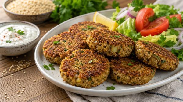 طرز تهیه کتلت کینوا؛ مقوی و خوشمزه برای همه سلیقه ها