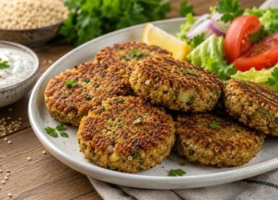 طرز تهیه کتلت کینوا؛ مقوی و خوشمزه برای همه سلیقه ها